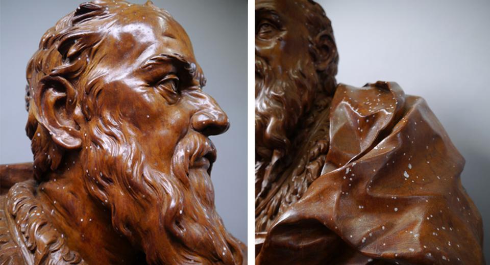 Bust of Galileo (pre-treatment)
