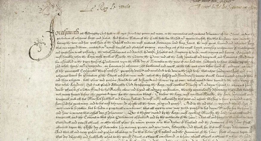Gunpowder Plot act