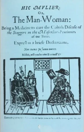 Cover of a pamphlet titled 'The Man-Woman'