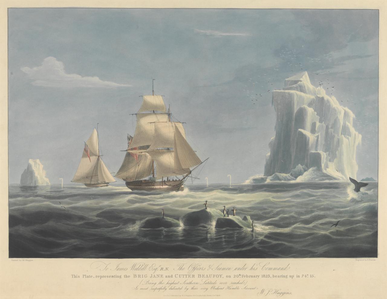 James Weddell's 1822-24 expedition to Antarctica (PAH8482, National Maritime Museum)