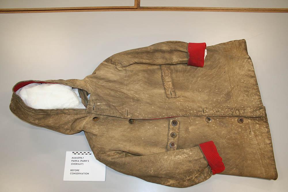 Lieutenant Alfred Parr’s leather over suit