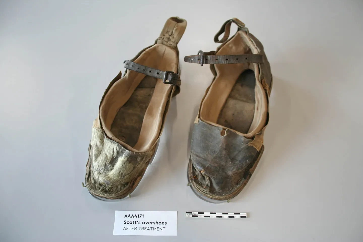 Scott’s overshoes after treatment