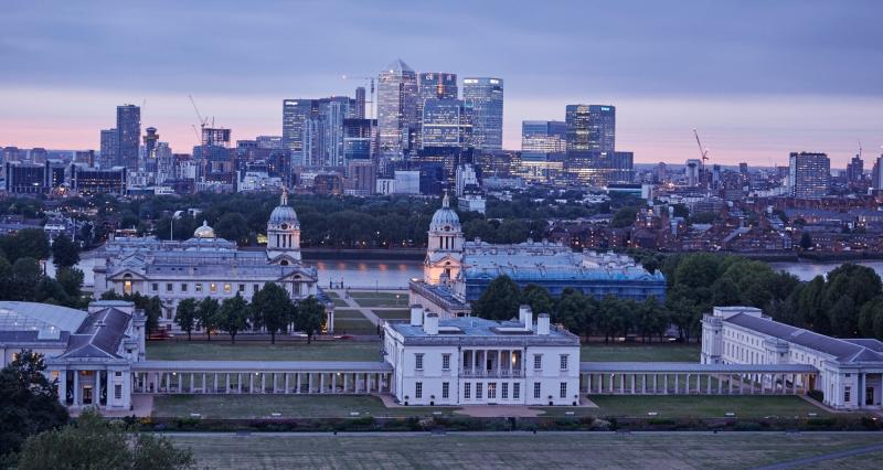 View of Royal Museums Greenwich and Royal Naval College