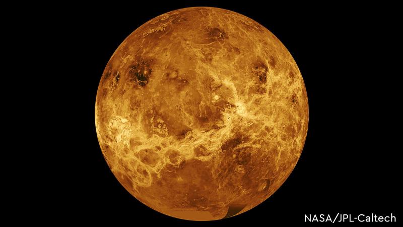 A view of the planet Venus