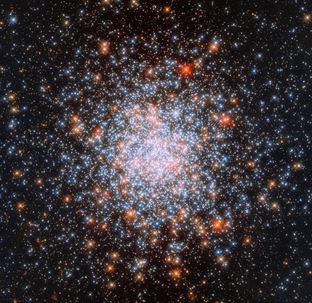 A collection of multi coloured stars seen by the Hubble Space Telescope
