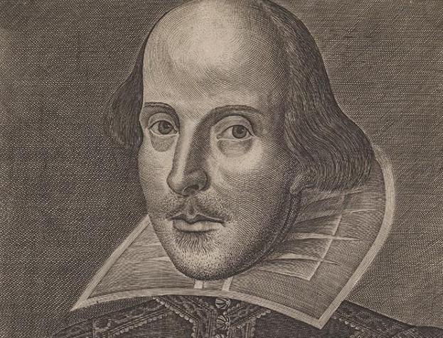 An etching of William Shakespeare