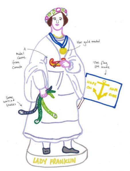 An image for 'Challenge number 1: Draw a new figure of Lady Jane Franklin'