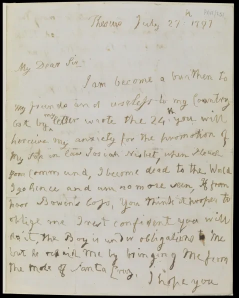 An image for 'Nelson’s letter'